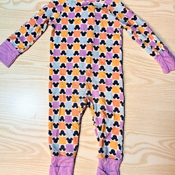 Little One Shop Mickey Head Silhouette Bamboo Zippy (0-3) - Picture 4 of 5